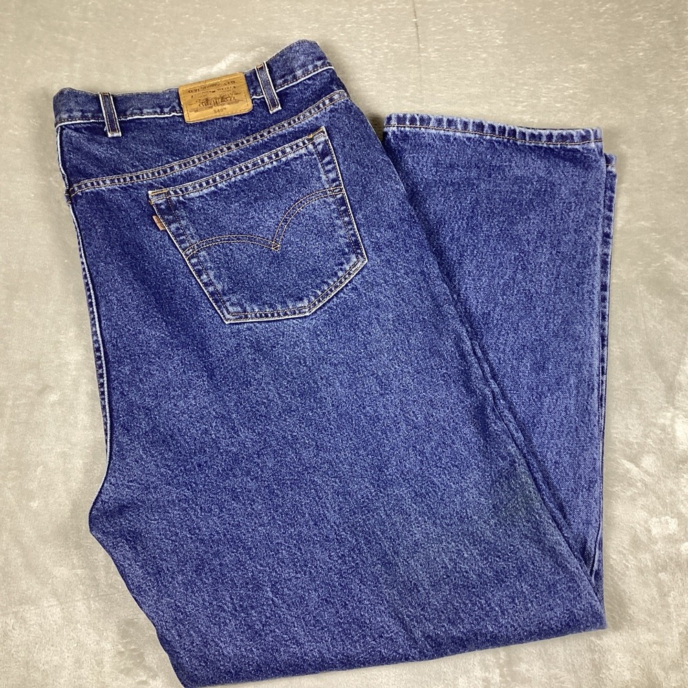 Vtg 90s Levis 540 Jeans Brown Tab 50x30 Relaxed Straight Leg Costa Rica True 50